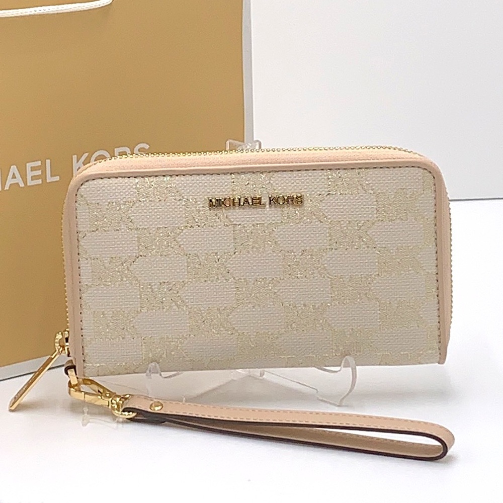 Michael Kors Jet Set Travel Large Multifunctional Phone Case Wristlet Wallet - Picture 3 of 14